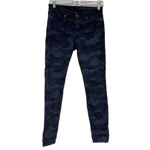 Gap Jeans Womens 2/26R Pants Premium Super Skinny Camo Dark Wash Cotton Blend